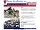 Website Snapshot of TACOMA SCREW PRODUCTS, INC.