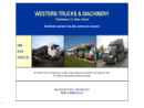Website Snapshot of WESTERN TRUCKS AND MACHINERY