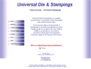 Website Snapshot of UNIVERSAL DIE AND STAMPINGS, INC