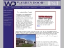 Website Snapshot of WARREN DOOR SALES CO.